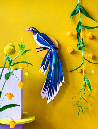3D Flores Paradise Bird Wall Art shopwheninroam