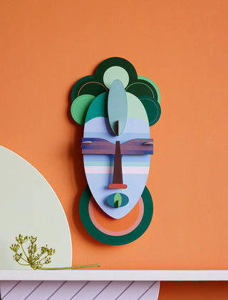 Bahia Mask Colorful 3D Wall Art shopwheninroam