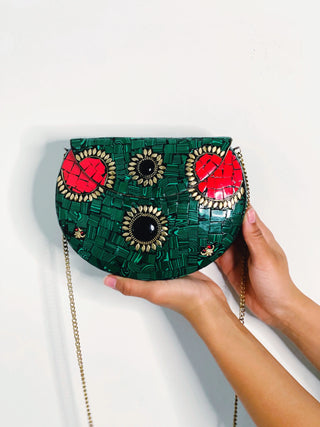 Emerald Mosaic Tile Purse shopwheninroam