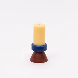 TALL Stack Candle in Navy Yod & Co